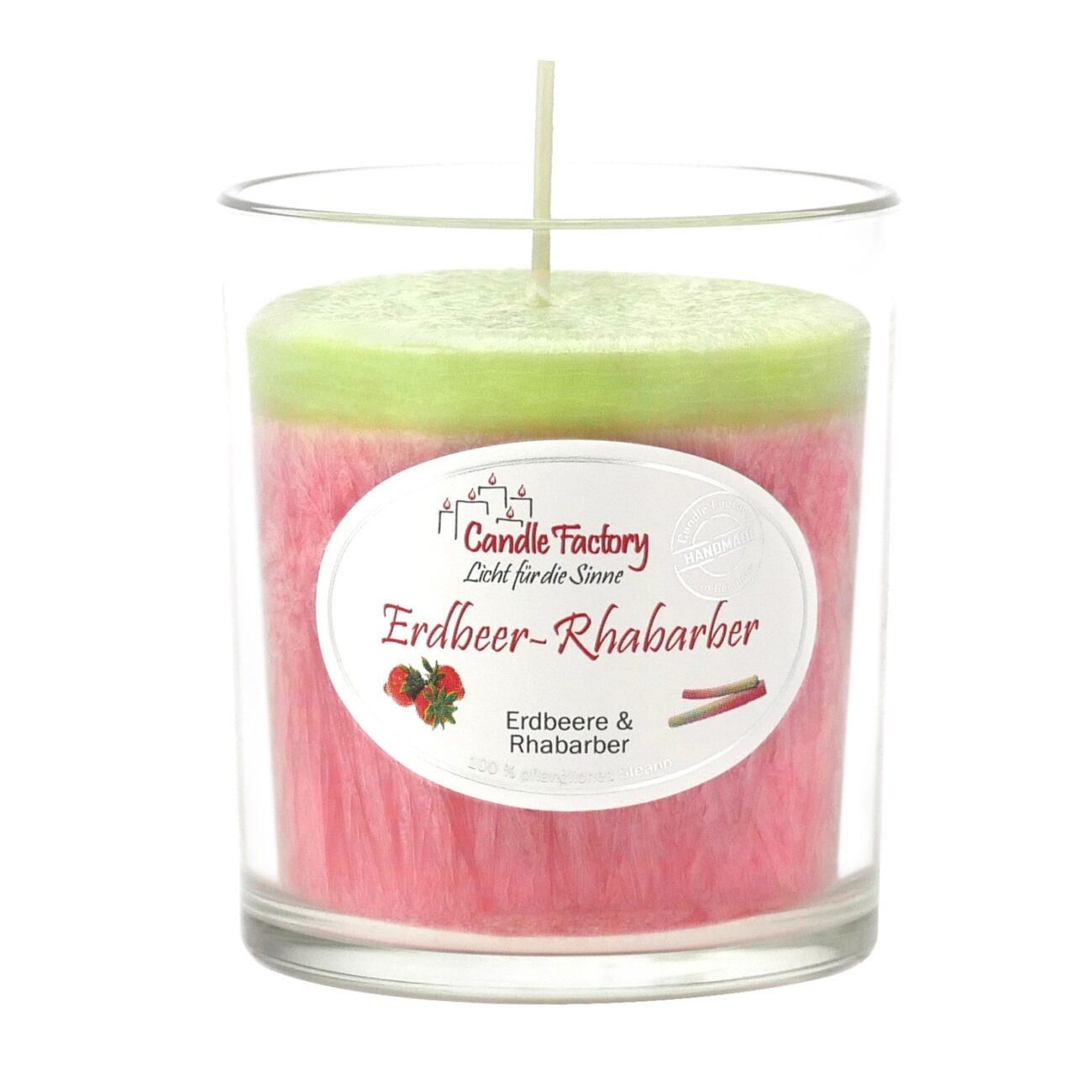 ERDBEER-RHABARBER - Duftkerze im formschönen Whiskybecher