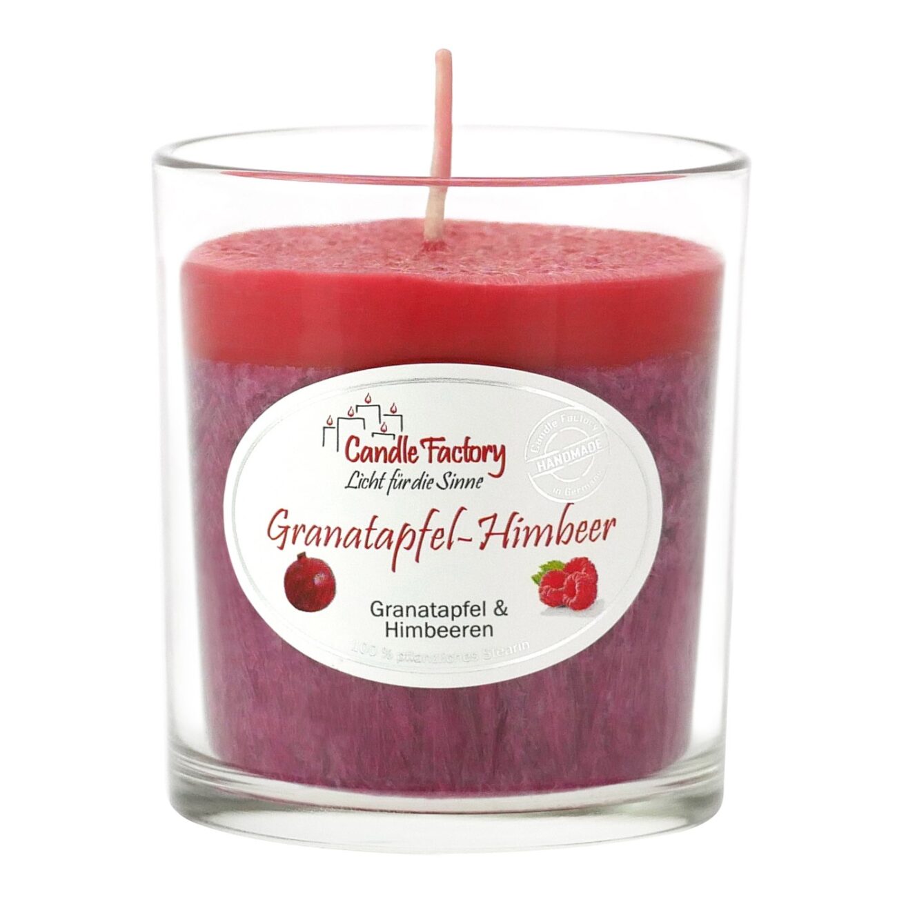 GRANATAPFEL-HIMBEER - Duftkerze im formschönen Whiskybecher