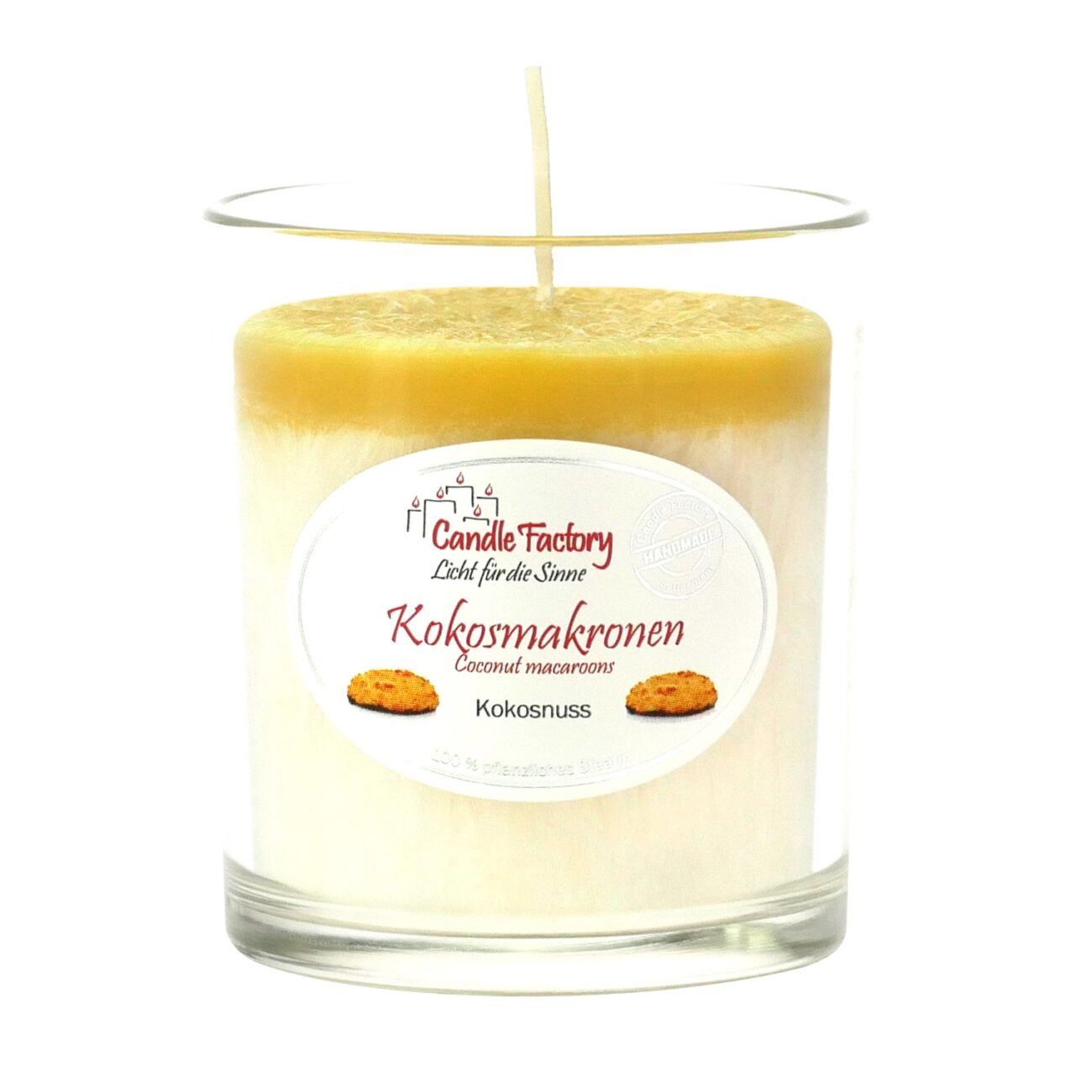 KOKOSMAKRONEN - Duftkerze im formschönen Whiskybecher