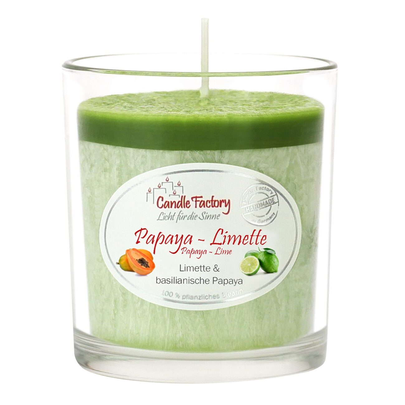 PAPAYA-LIMETTE - Duftkerze im formschönen Whiskybecher