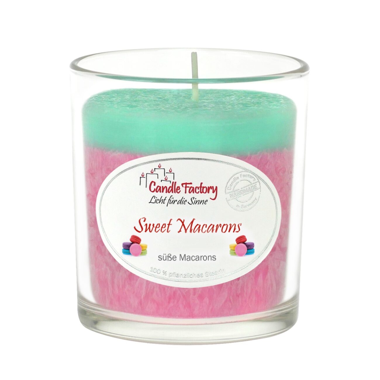 SWEET MACARONS - Duftkerze im formschönen Whiskybecher