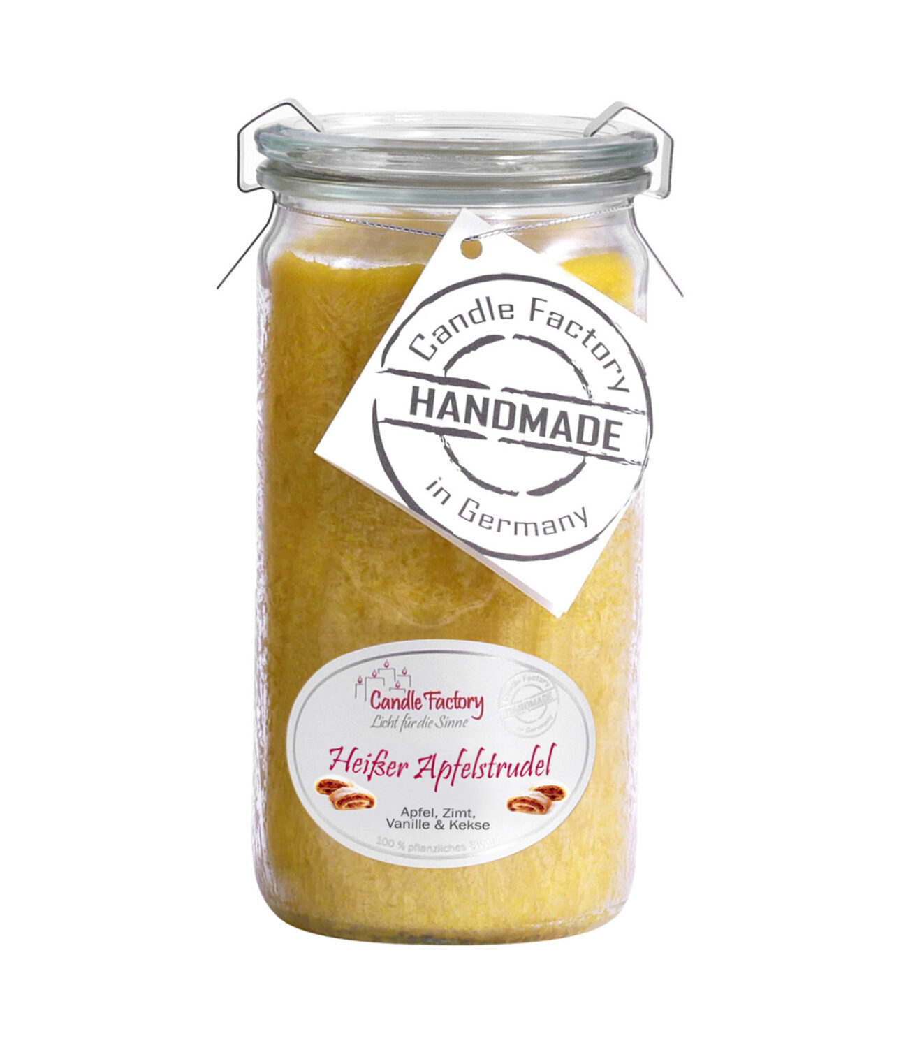 Duftkerze Heißer Apfelstrudel MiniJumbo HeimLicht