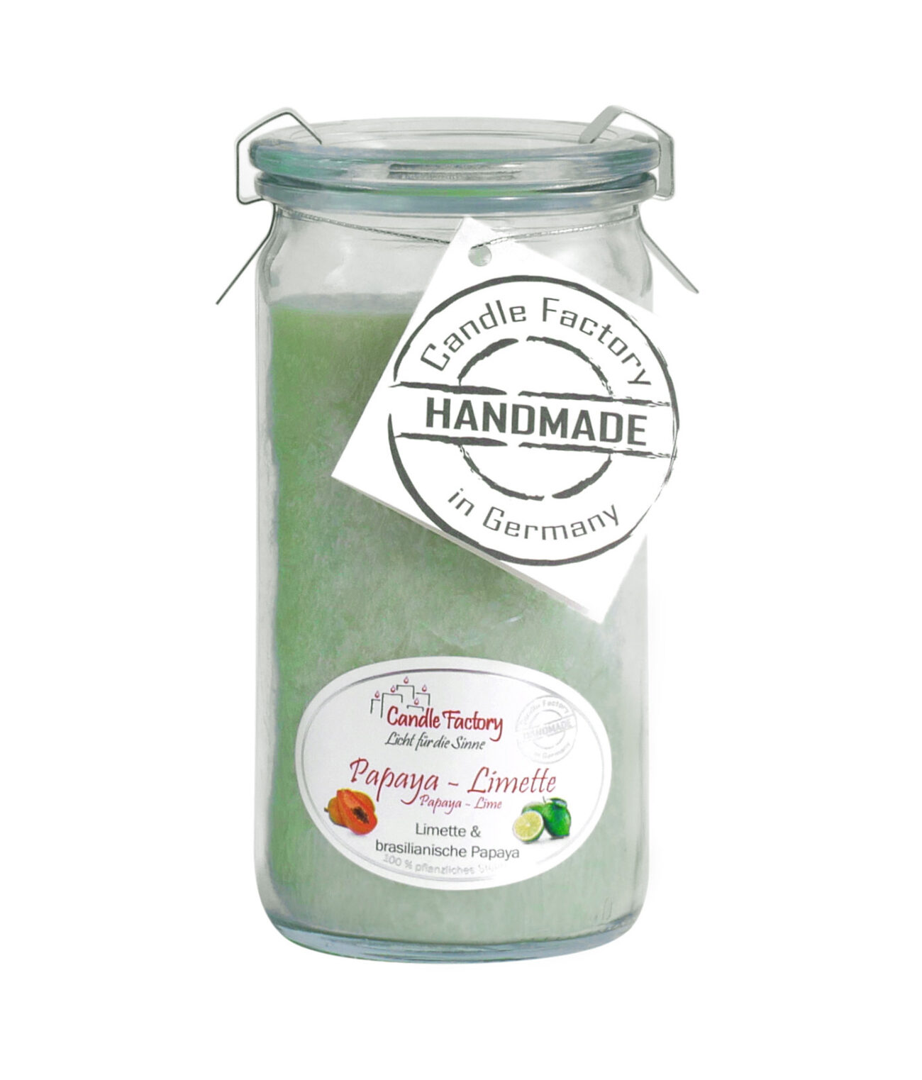 Duftkerze Papaya-Limette MiniJumbo HeimLicht