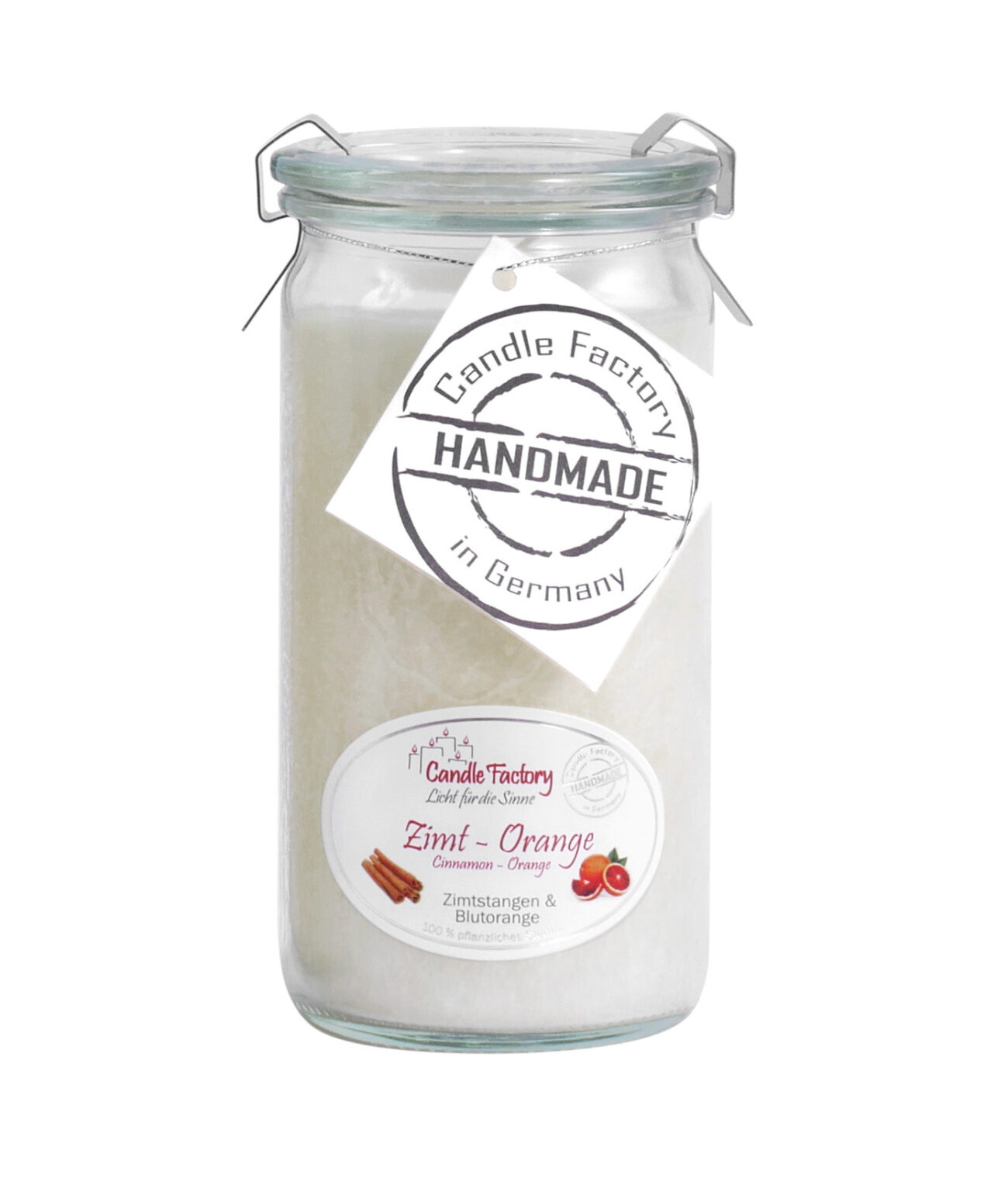 Duftkerze Zimt Orange MiniJumbo HeimLicht