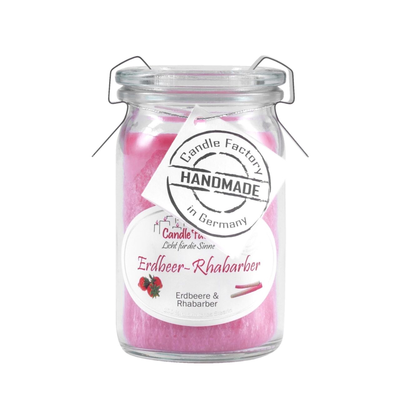 ERDBEER-RHABARBER Duftkerze der Serie BabyJumbo
