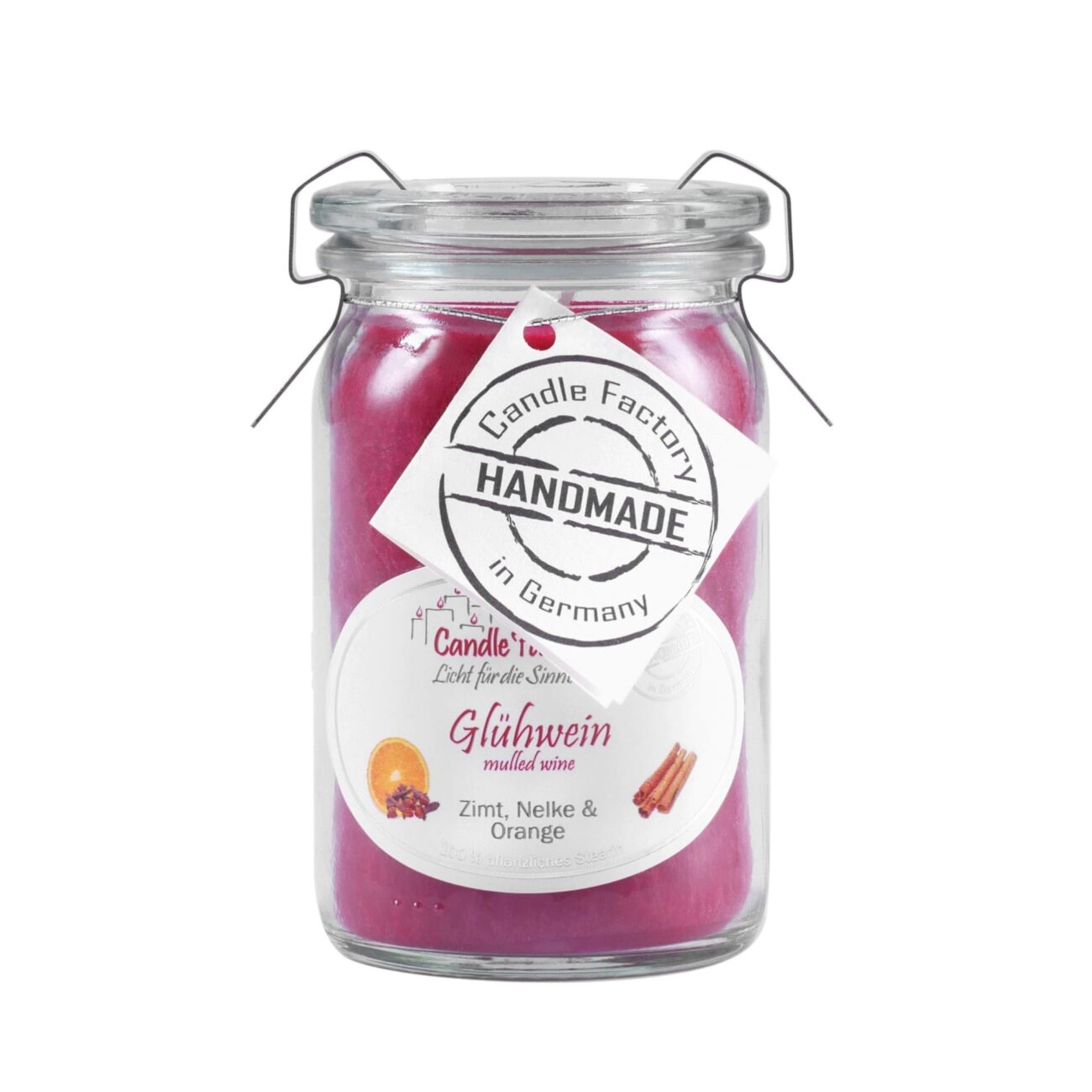 GLÜHWEIN Duftkerze der Serie BabyJumbo