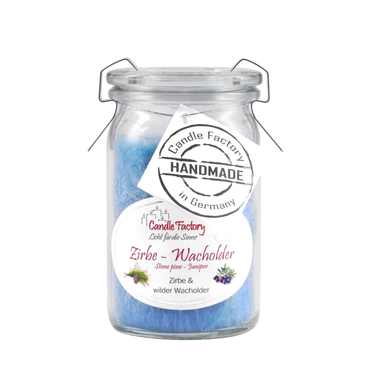 ZIRBE-WACHOLDER Duftkerze der Serie BabyJumbo