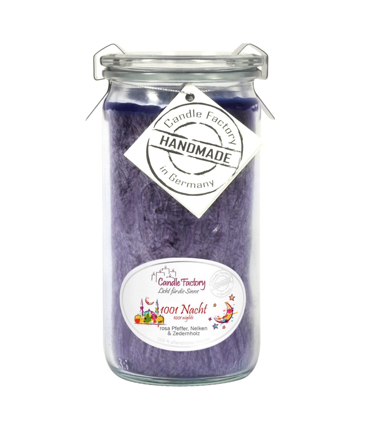 1001 NACHT   -  Die Duftkerze im Glas der Marke Weck®  -MiniJumbo-